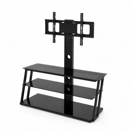 TV-Ständer aus gehärtetem Glas und Metall 120 cm